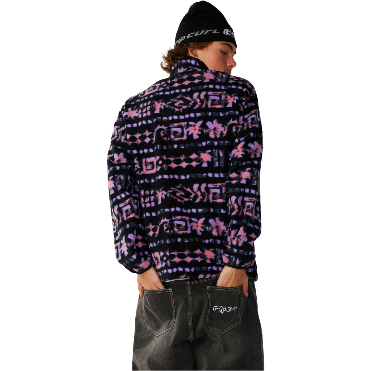 2026 Rip Curl Mens Sessions Polar Fleece 0DOMFL - Black